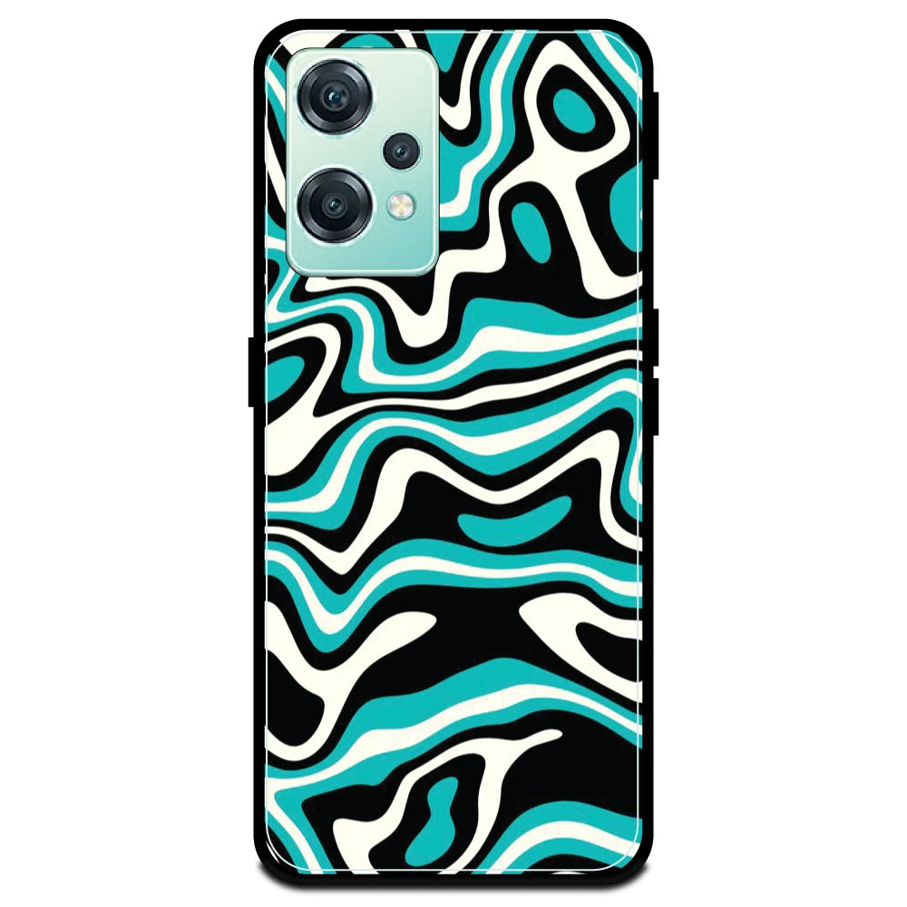 Blue & Black Waves Armor Case OnePlus Nord CE 2 Lite