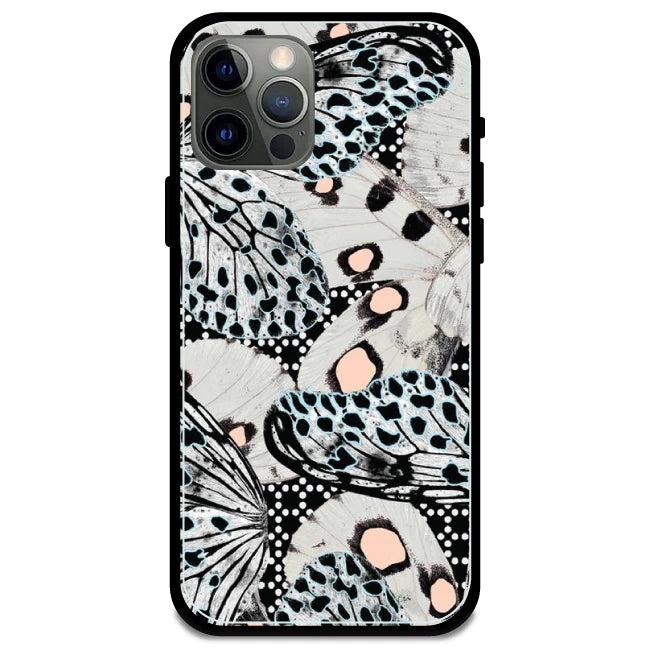 White Butterflies - Armor Case For Apple iPhone Models Iphone 12 Pro Max