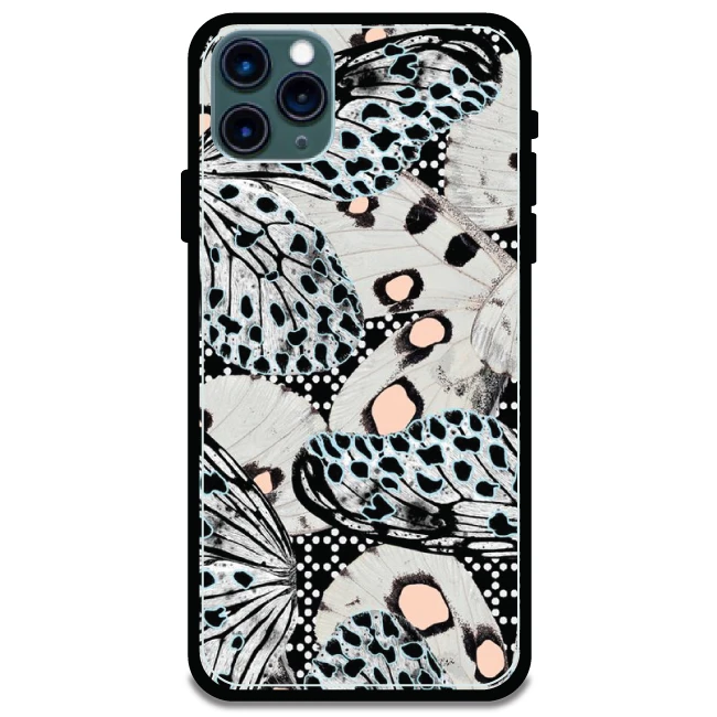 White Butterflies - Armor Case For Apple iPhone Models Iphone 11 Pro Max