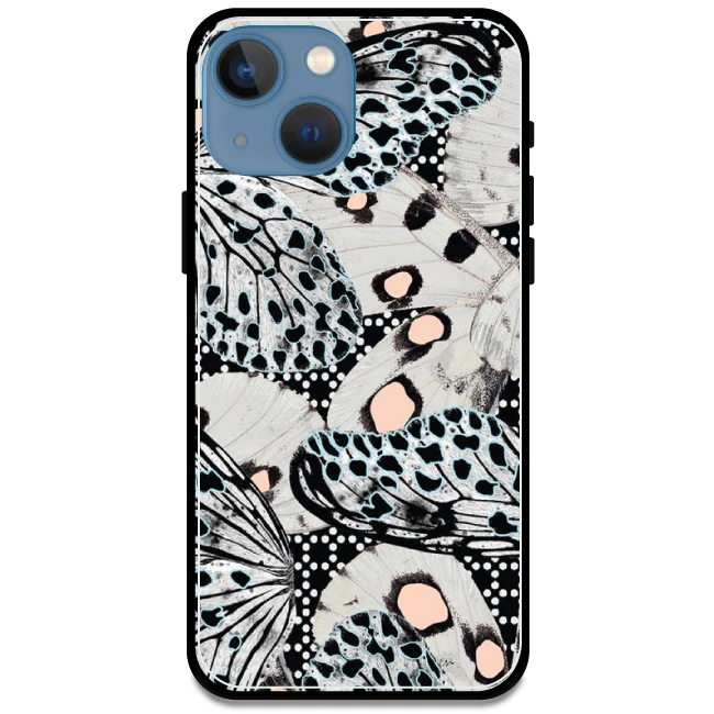 White Butterflies - Armor Case For Apple iPhone Models Iphone 13 Mini