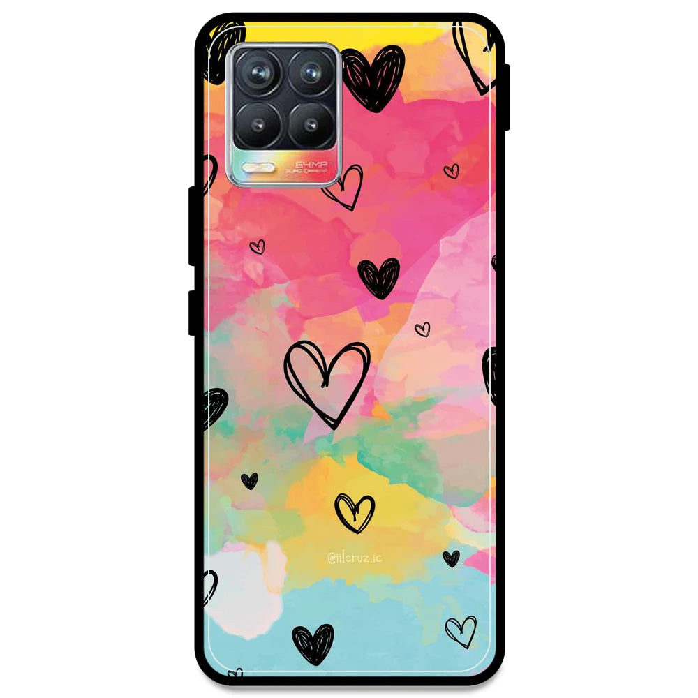 Hearts - Armor Case For Realme Models Realme 8 4G