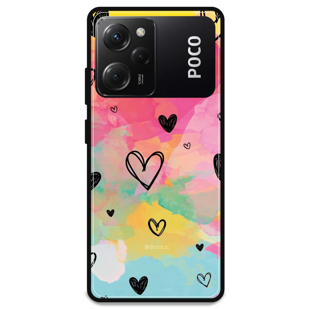 Hearts - Armor Case For Poco Models Poco X5 Pro 5G