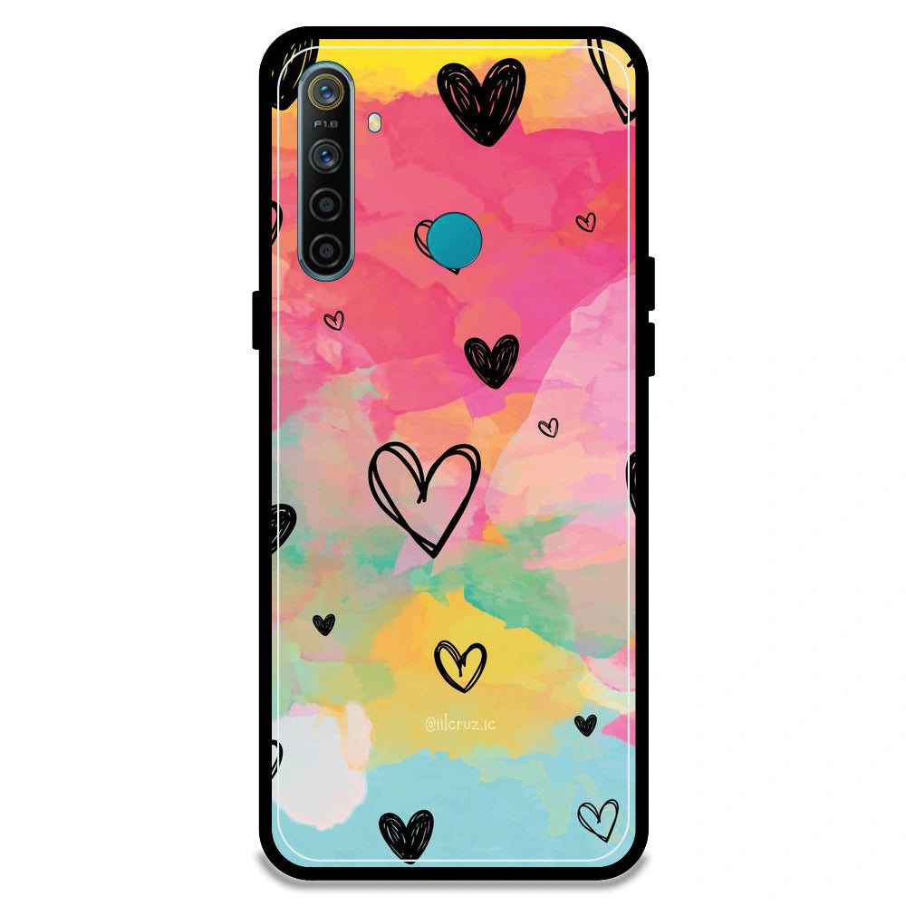 Hearts - Armor Case For Realme Models Realme 5i
