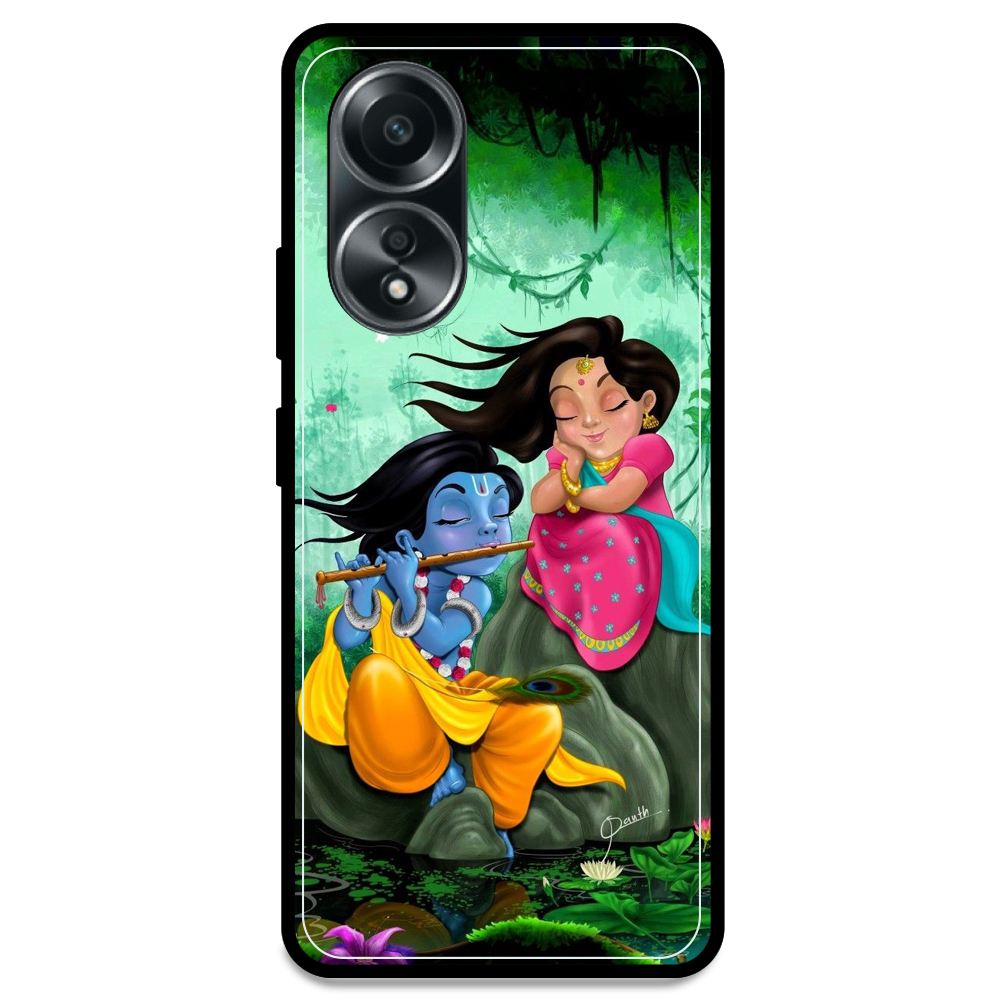 Radha Krishna - Armor Case For Oppo Models Oppo A58