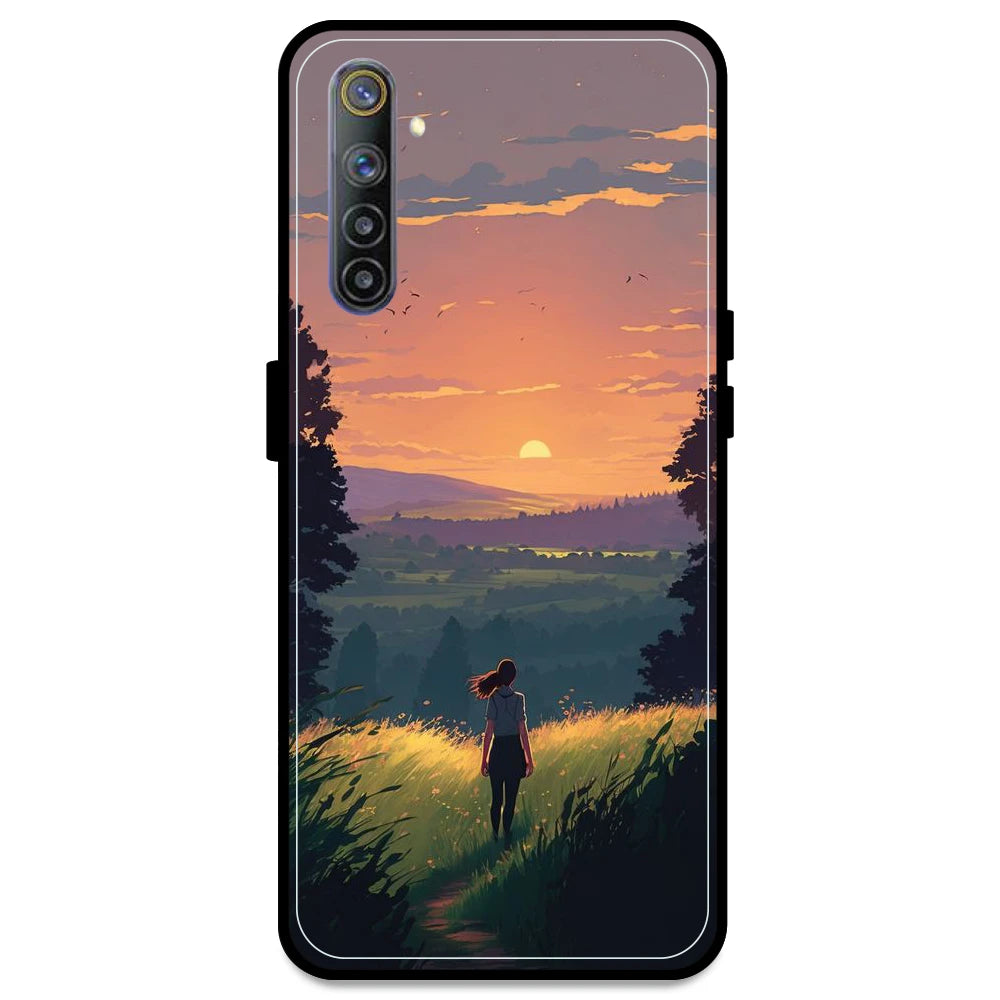 Girl & the Mountains - Armor Case For Realme Models Realme 6