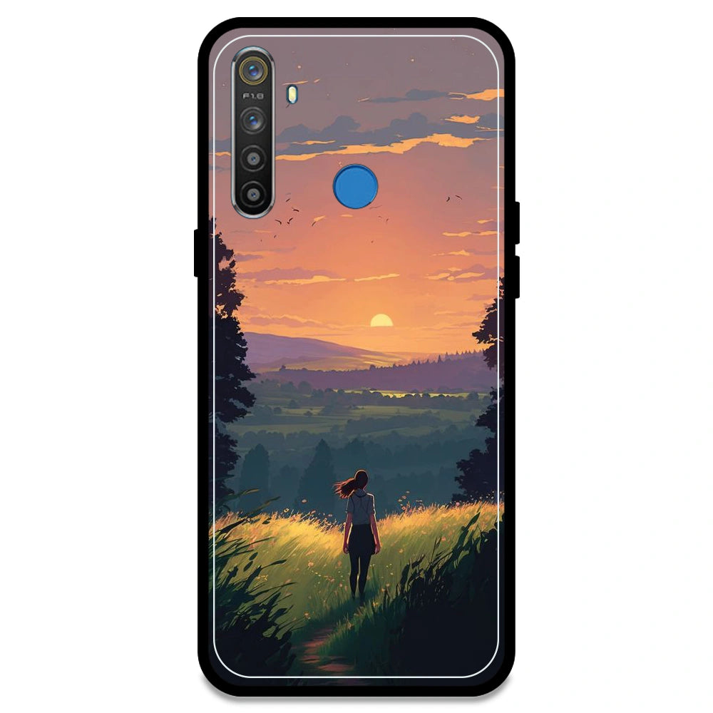 Girl & the Mountains - Armor Case For Realme Models Realme 5S