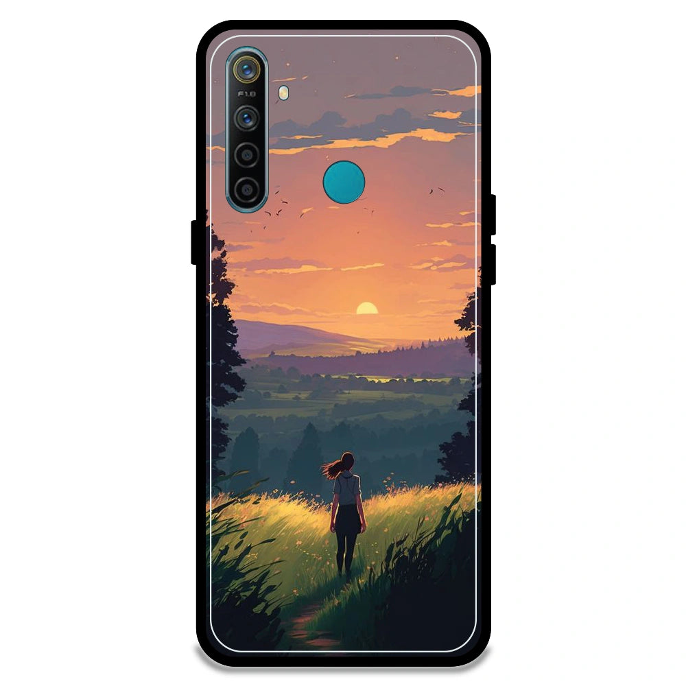 Girl & the Mountains - Armor Case For Realme Models Realme 5i