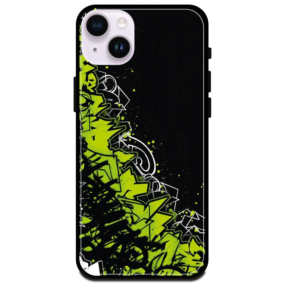 Green Graffiti - Armor Case For Apple iPhone Models Iphone 14 Plus