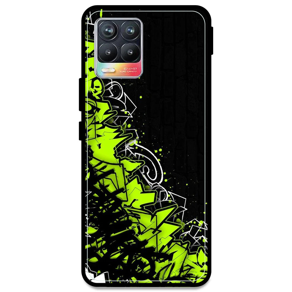 Green Graffiti - Armor Case For Realme Models Realme 8 4G