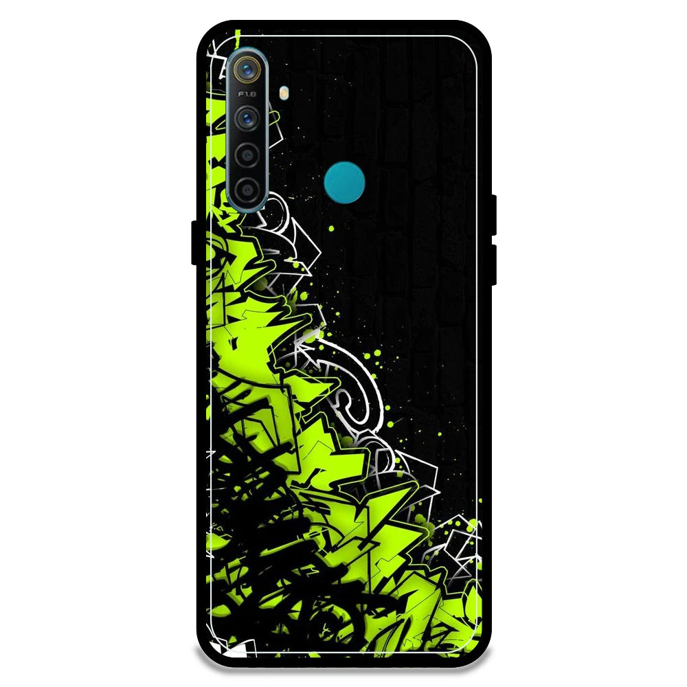 Green Graffiti - Armor Case For Realme Models Realme 5i