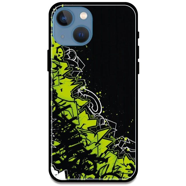Green Graffiti - Armor Case For Apple iPhone Models Iphone 13 Mini