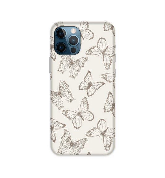 White Butterflies - Hard Cases For Apple iPhone Models