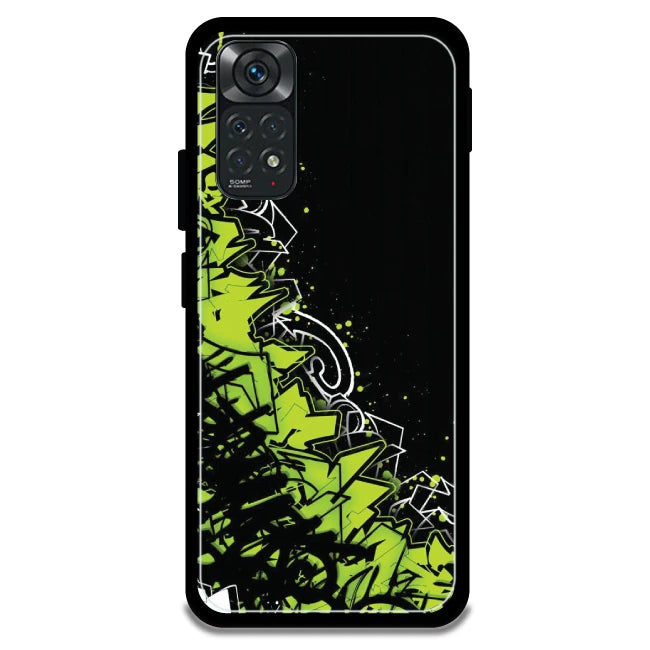 Green Graffiti - Armor Case For Redmi Models 11 4g