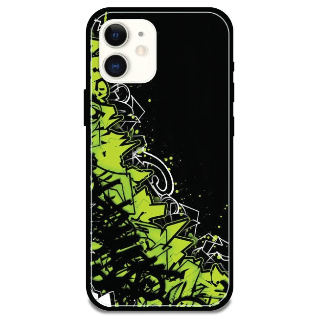 Green Graffiti - Armor Case For Apple iPhone Models Iphone 12