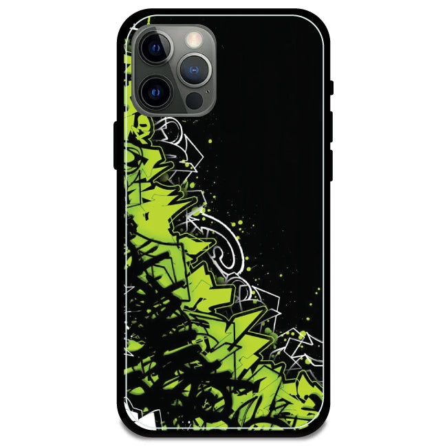 Green Graffiti - Armor Case For Apple iPhone Models Iphone 12 Pro Max