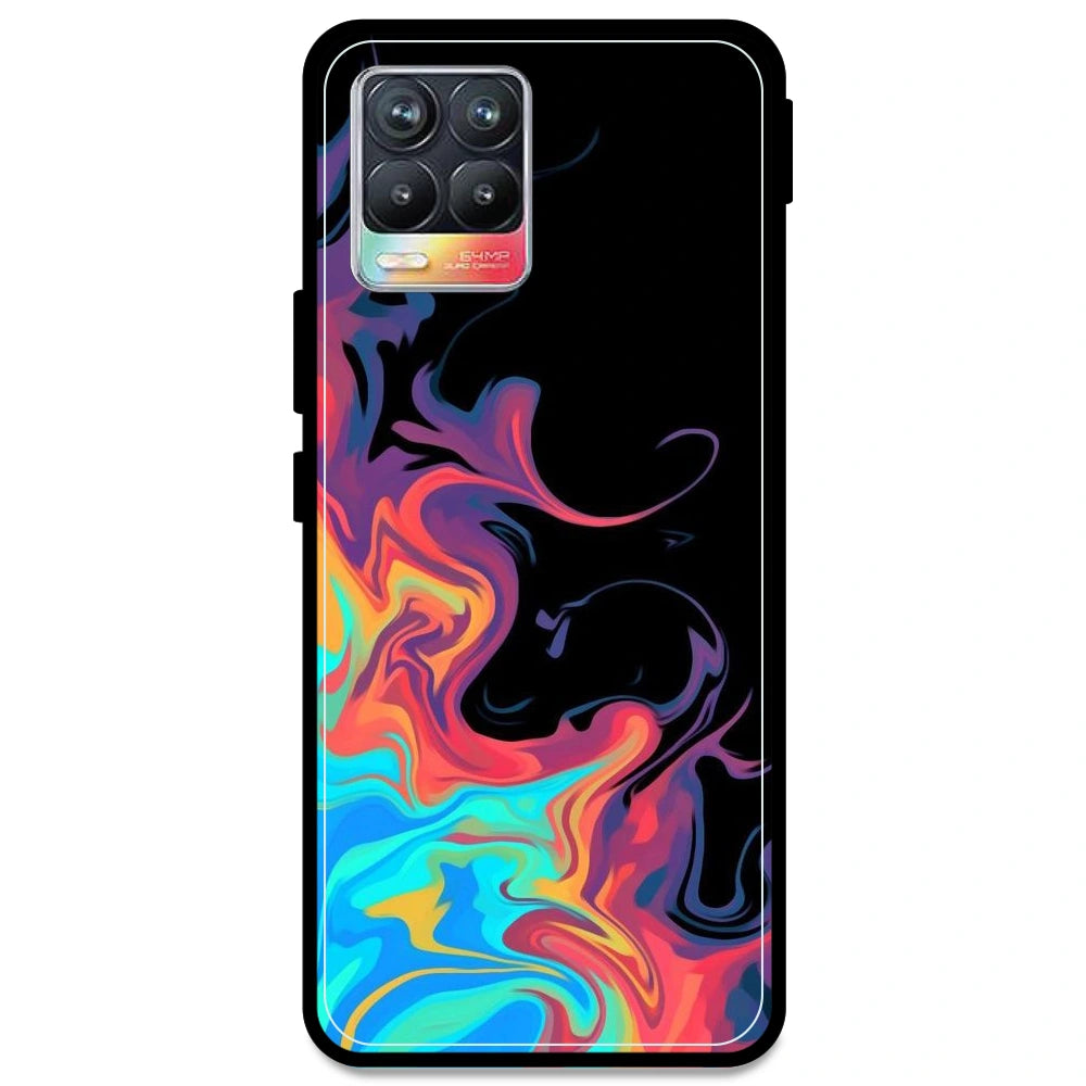 Rainbow Watermarble - Armor Case For Realme Models Realme 8 4G