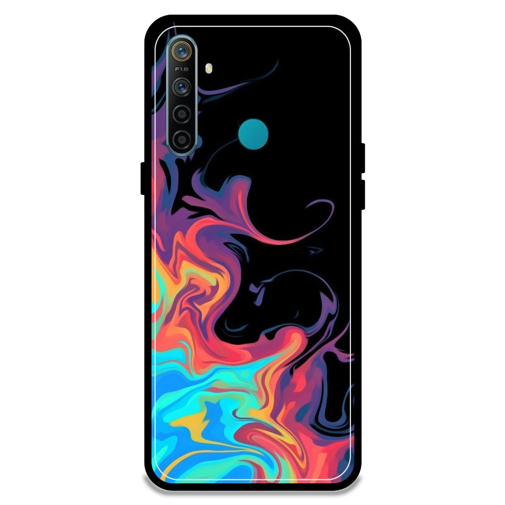 Rainbow Watermarble - Armor Case For Realme Models Realme 5i