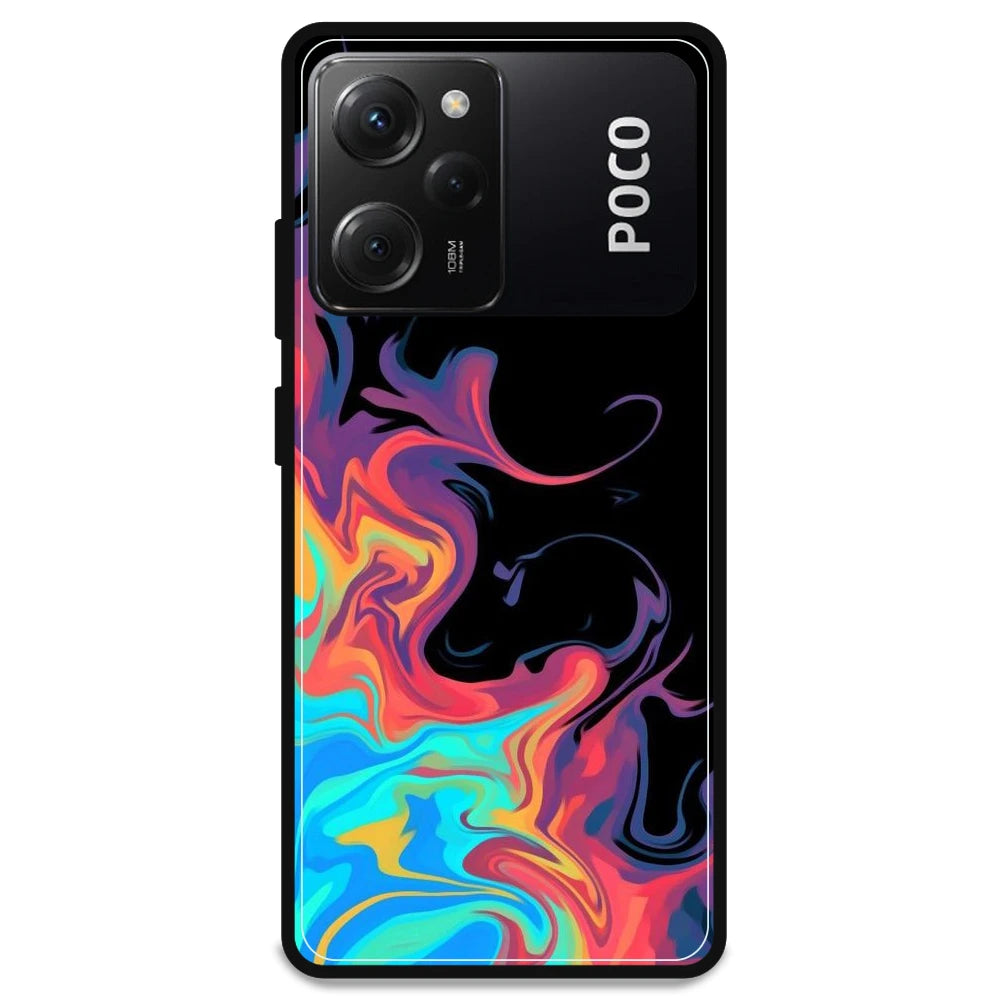 Rainbow Watermarble - Armor Case For Poco Models Poco X5 Pro 5G