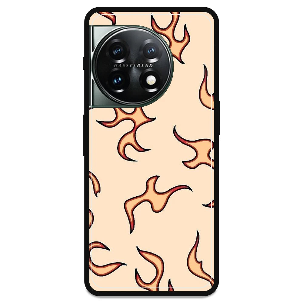Yellow Flames - Armor Case For OnePlus Models OnePlus 11