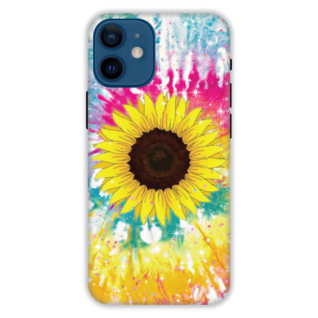 Sunflower Tie Dye - Hard Cases For Apple iPhone Models