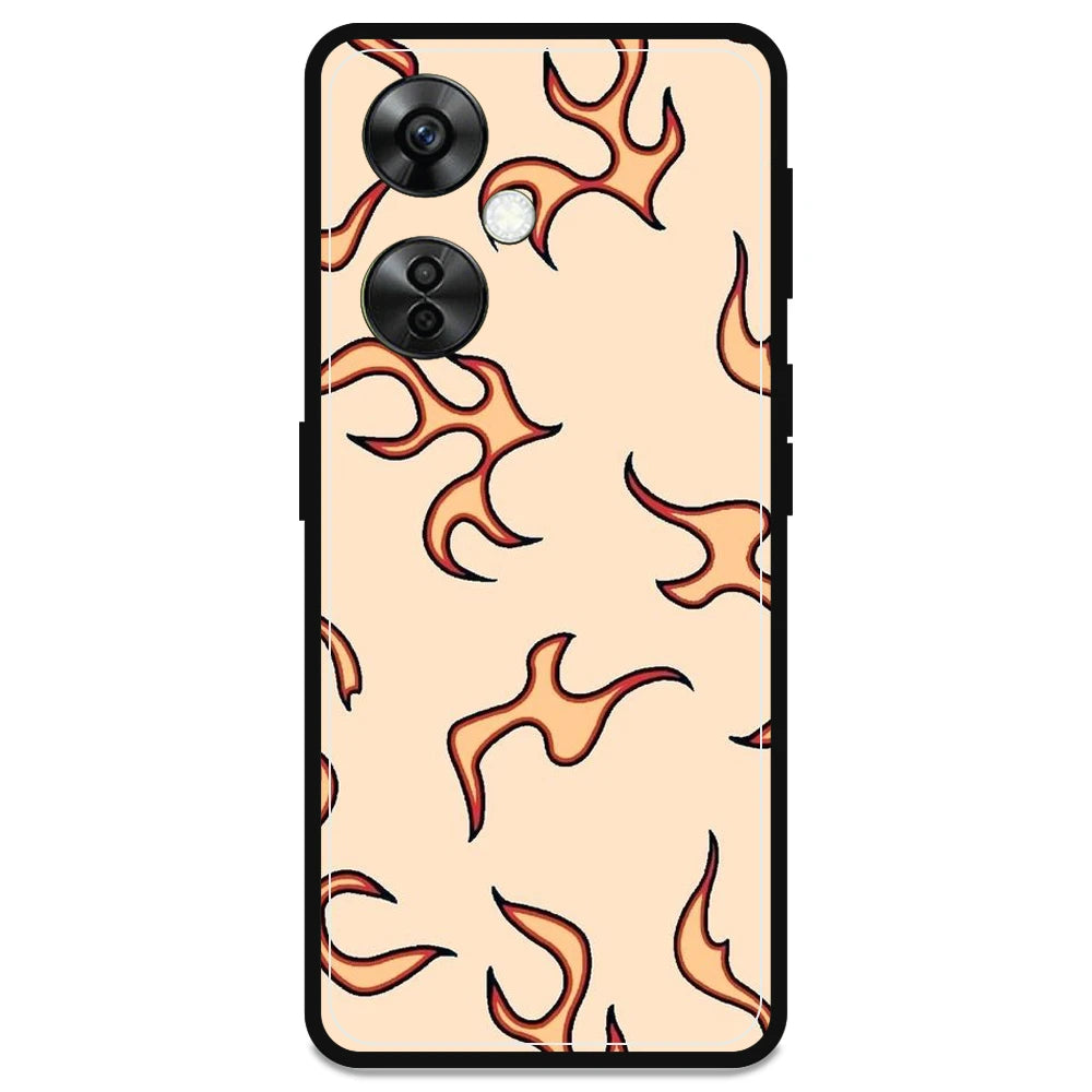 Yellow Flames - Armor Case For OnePlus Models OnePlus Nord CE 3 lite