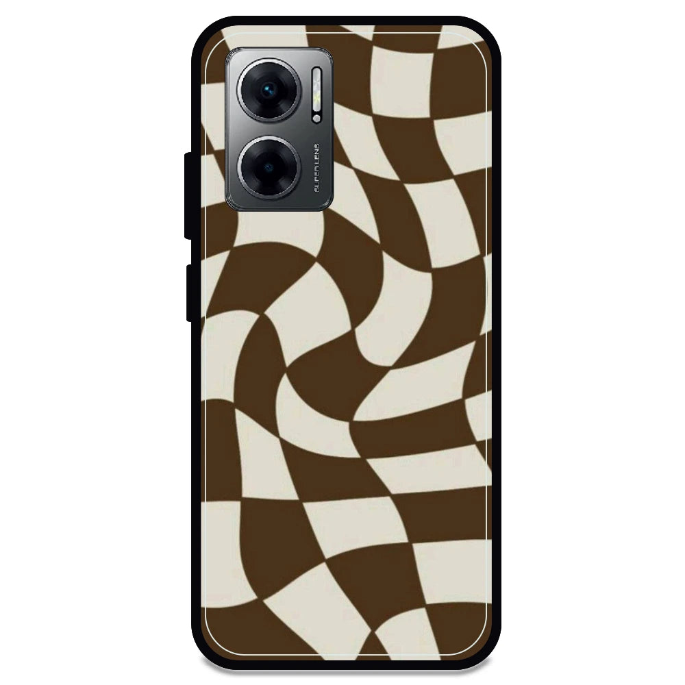 Brown Checks - Armor Case For Redmi Models 11 Prime 5g