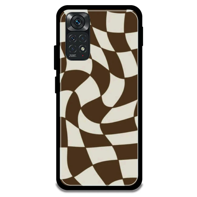 Brown Checks - Armor Case For Redmi Models 11 4g