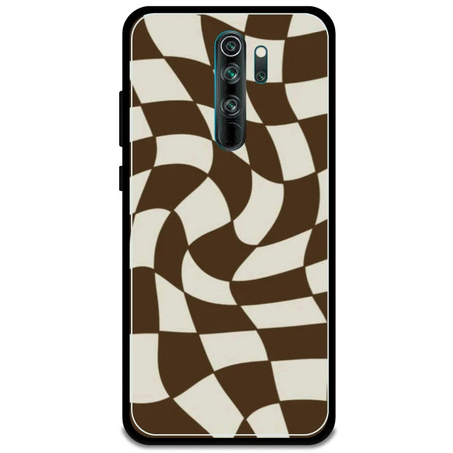 Brown Checks - Armor Case For Redmi Models 8 Pro