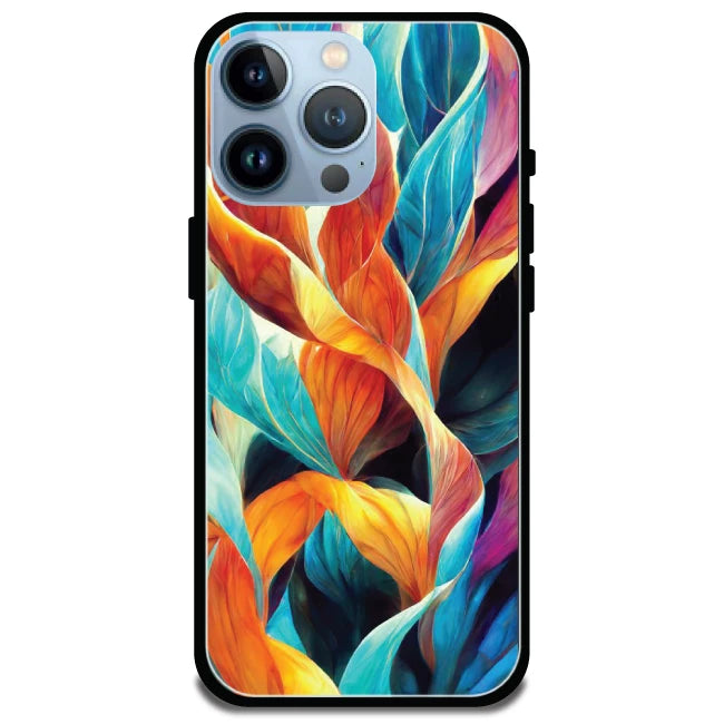 Leaves Abstract Art - Armor Case For Apple iPhone Models Iphone 13 Pro Max