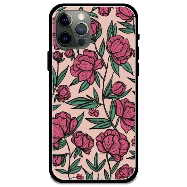 Pink Roses - Armor Case For Apple iPhone Models Iphone 12 Pro
