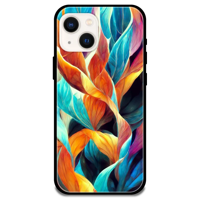 Leaves Abstract Art - Armor Case For Apple iPhone Models Iphone 13