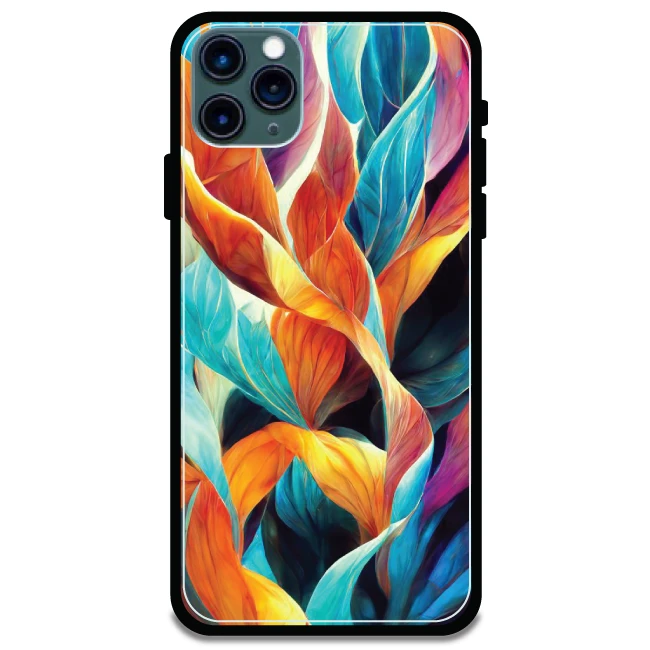Leaves Abstract Art - Armor Case For Apple iPhone Models Iphone 11 Pro Max