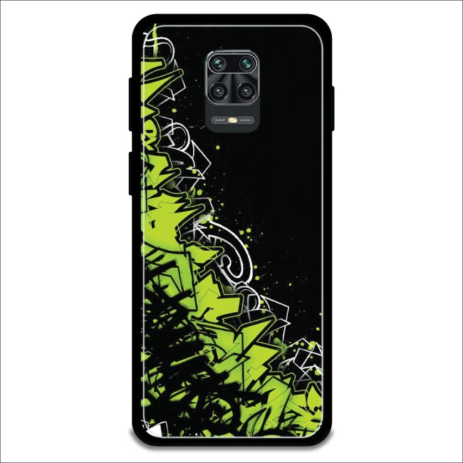 Green Graffiti - Armor Case For Redmi Models 9 Pro Max