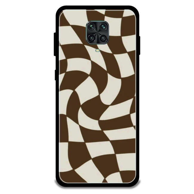 Brown Checks - Armor Case For Redmi Models 9 Pro