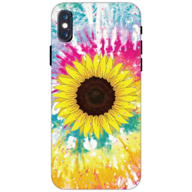 Sunflower Tie Dye - Hard Cases For Apple iPhone Models