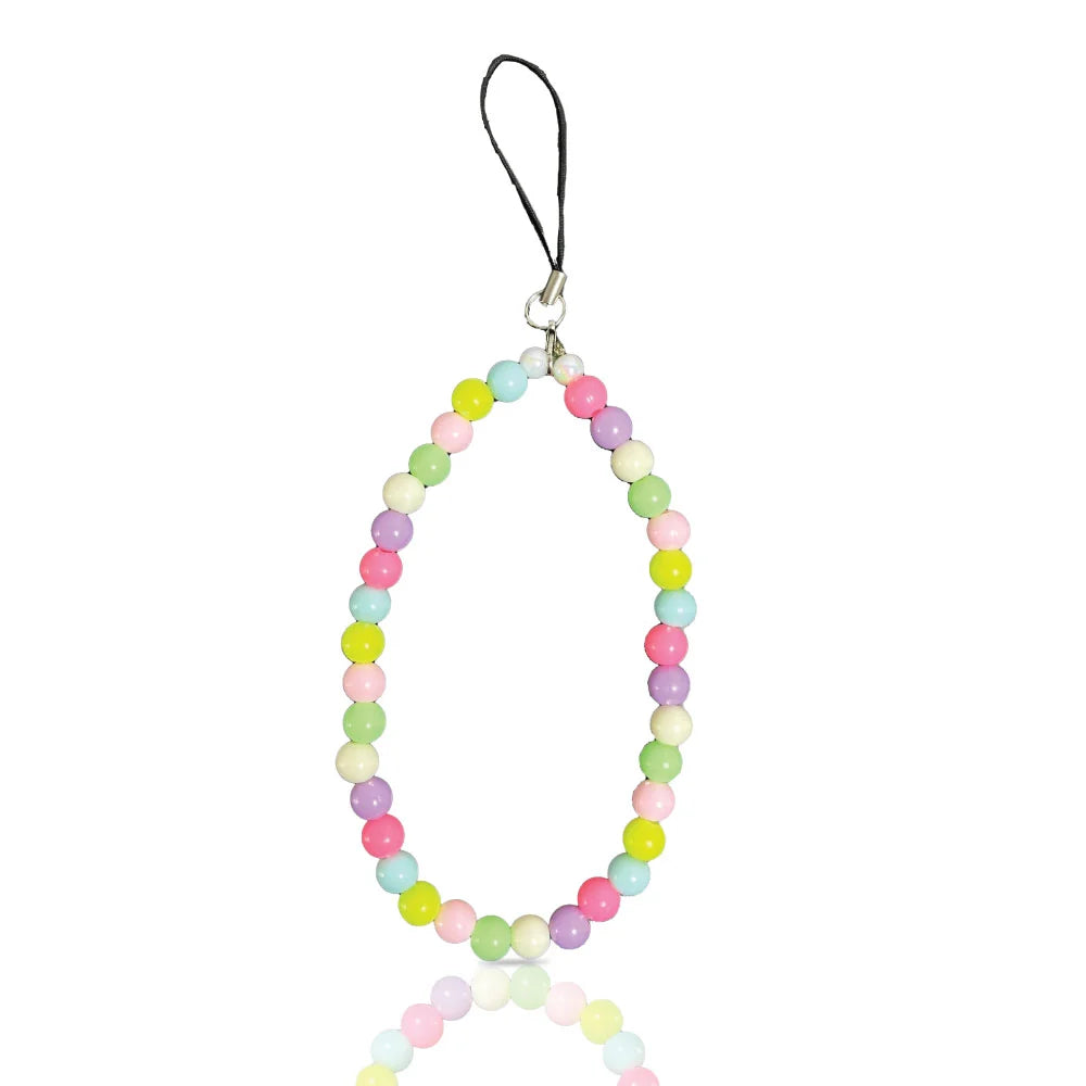 Multicolor - Round Phone Charm