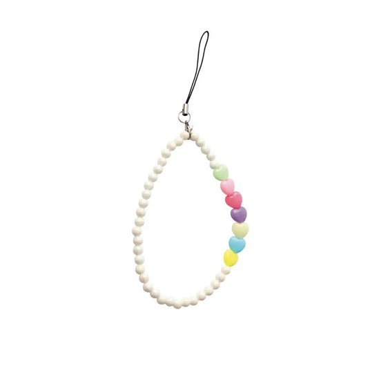 Pearls & Heart - Long Phone Charms