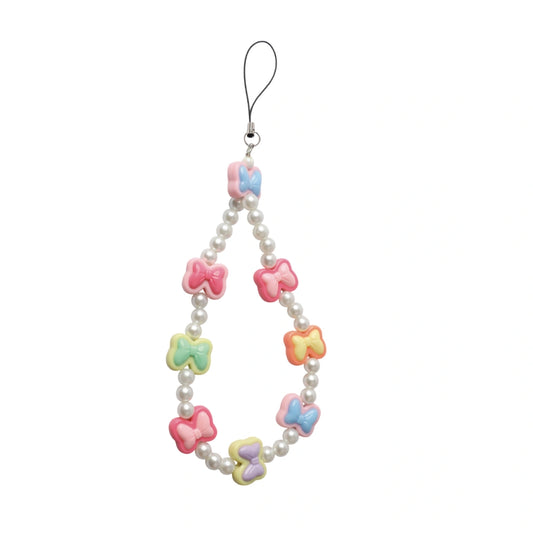 Bows & Pearls - Long Phone Charms