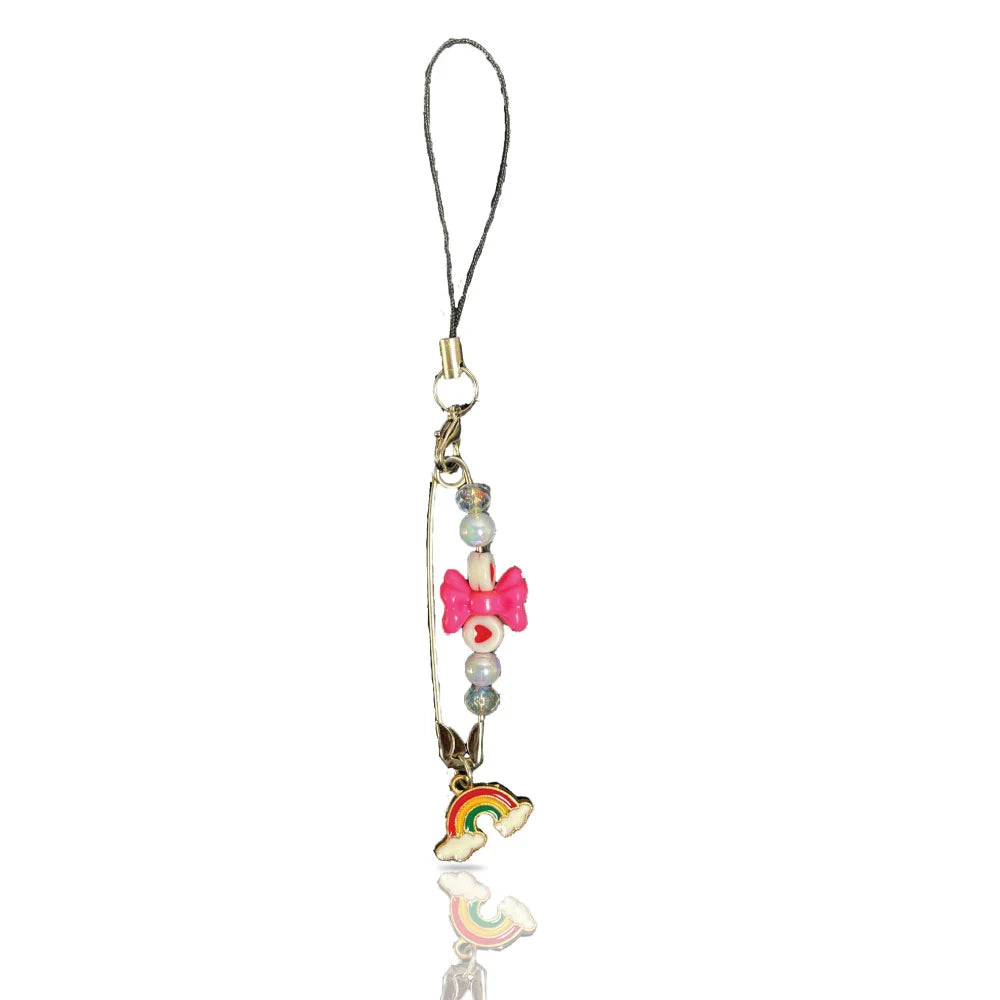 Rainbow Bow Pin Charm - Mini Phone Charm