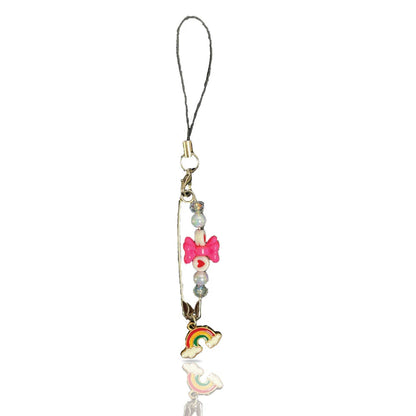 Rainbow Bow Pin Charm - Mini Phone Charm