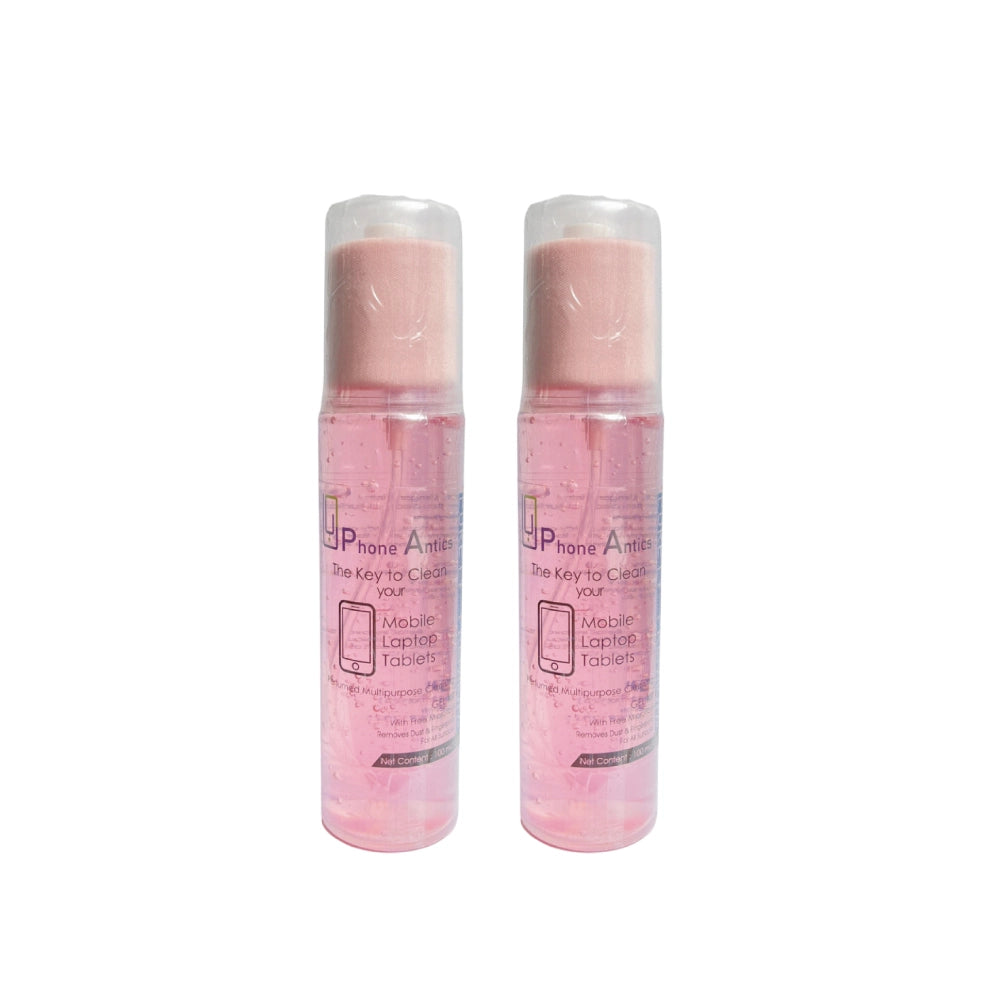 Mobile Screen Cleaning Gel With Microfiber Cloth- Wild Rose