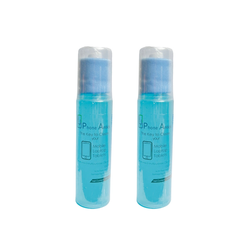 Mobile Screen Cleaning Gel With Microfiber Cloth- Aqua Breeze