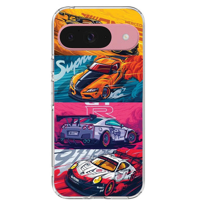 Sports car - Printed Silicone Case For Google Pixel Infographic