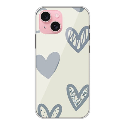 Light Blue Hearts - Silicone Case For Apple iPhone Models apple iphone 15 plus