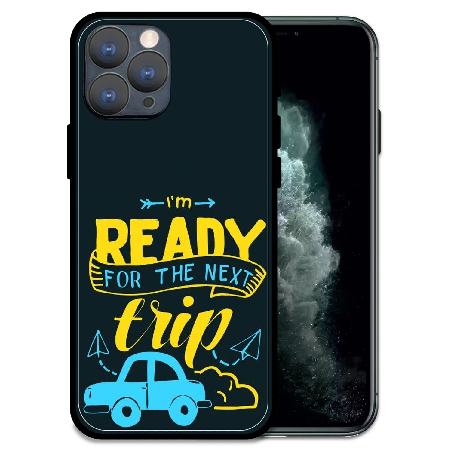 'Next Trip Vibes - Glossy Metal Silicone Case For Apple iPhone 11 Pro Max