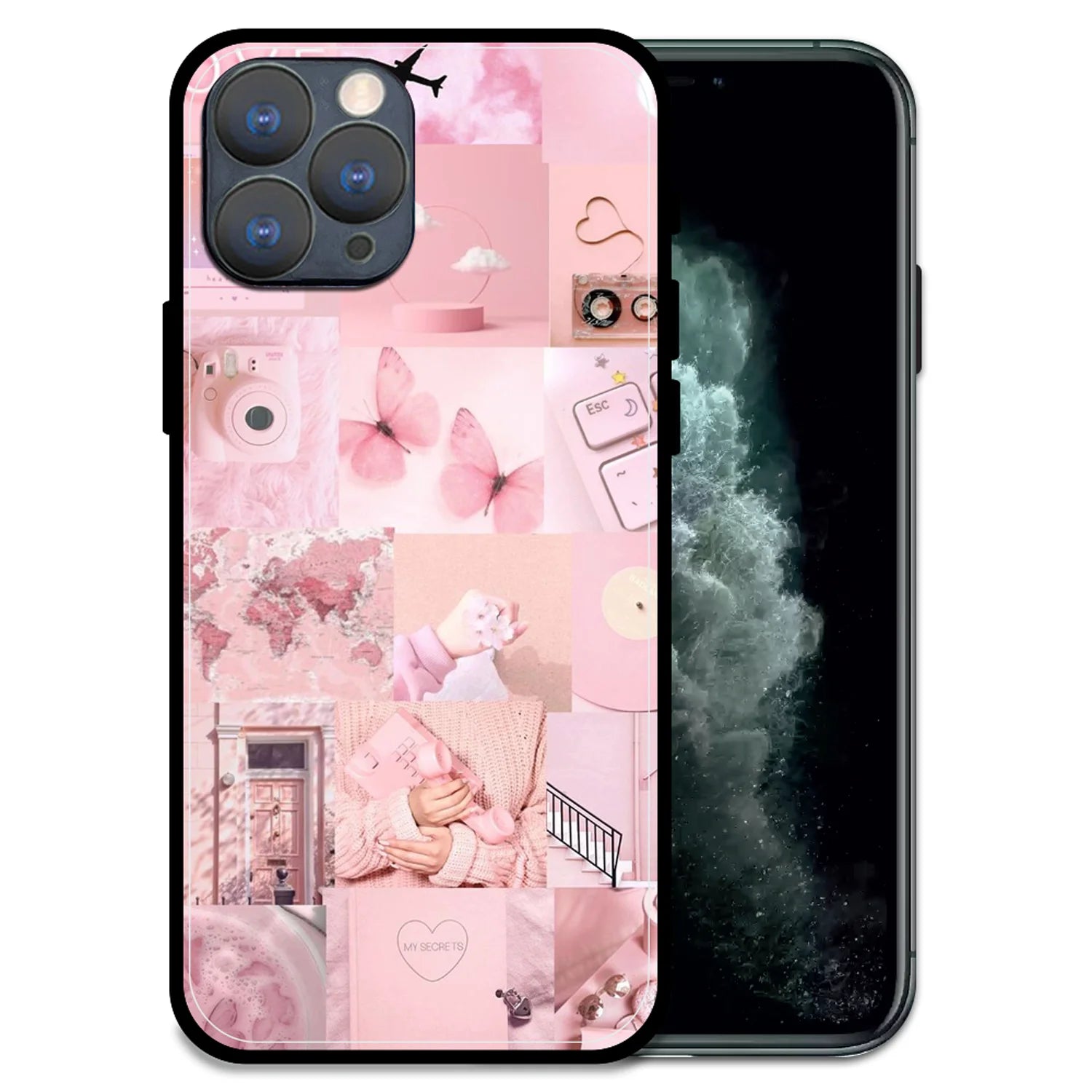 'Blush Aesthetic - Glossy Metal Silicone Case For Apple iPhone 11 Pro