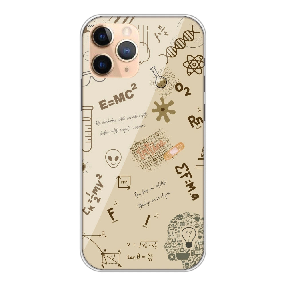 Physics Collage - Silicone Case For Apple iPhone Models