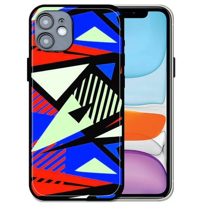 'Bold Geometric Pop - Glossy Metal Silicone Case For Apple iPhone 11