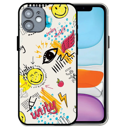 'Smiley Graffiti Pop - Glossy Metal Silicone Case For Apple iPhone 11