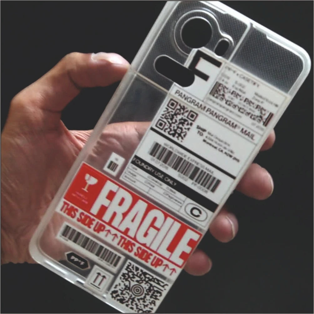 Fragile Clear Printed Silicon Case - OnePlus 10R